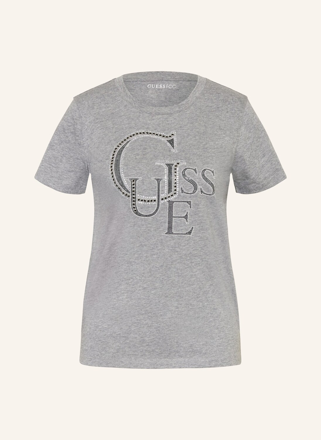 

Футболка с драгоценными камнями GUESS, серый