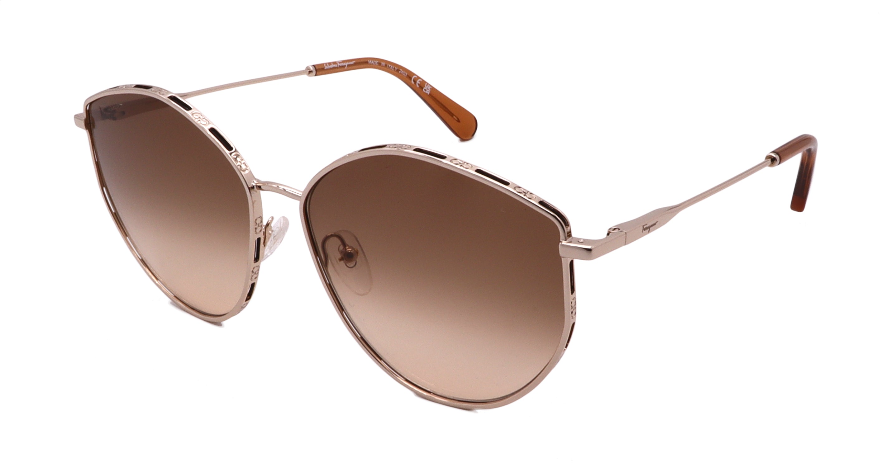 

Женские солнцезащитные очки Salvatore Ferragamo, коричневый