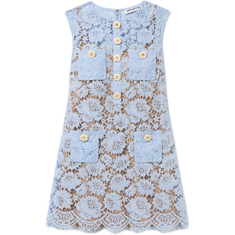 

Self-Portrait Платье без рукавов Self Portrait, женское, туманно-голубого цвета