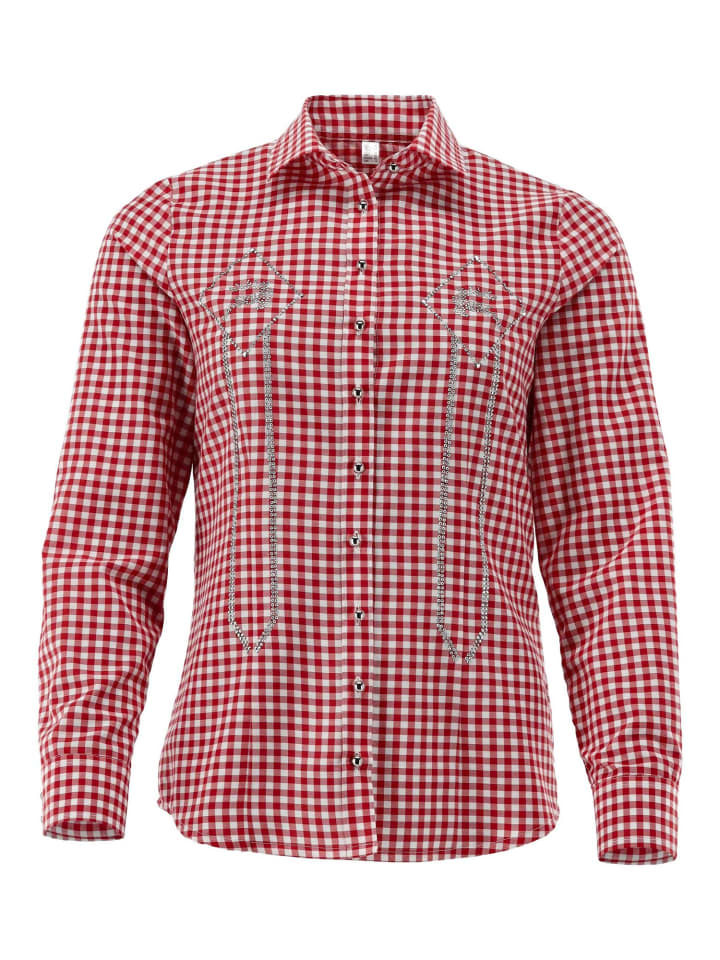 

Традиционная блузка Disara средне-красного цвета OS-Trachten