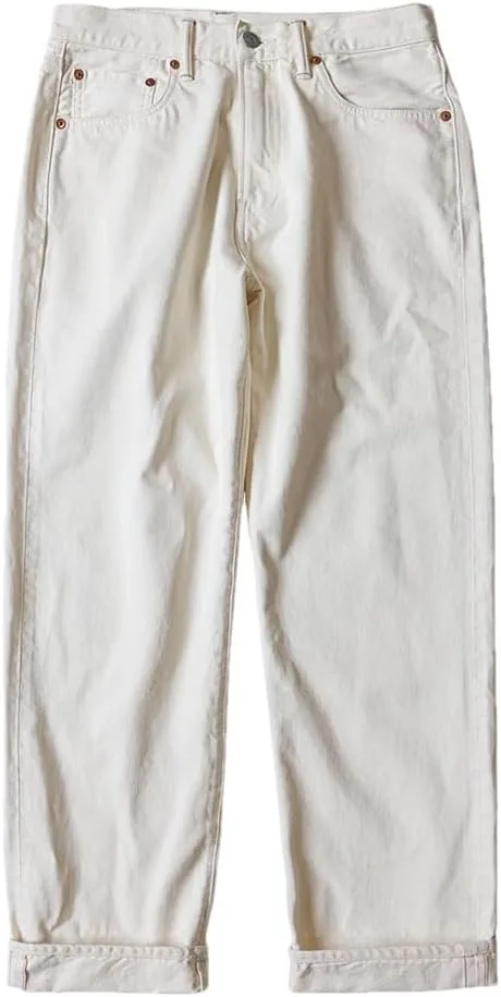 

Мужские джинсы Casual Loose Fit Straight Selvedge Denim