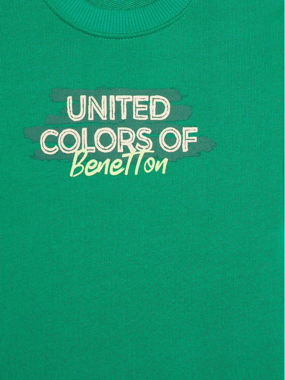 Свитшот regular fit 3J70G10JY United Colors Of Benetton, зеленый — фото 3