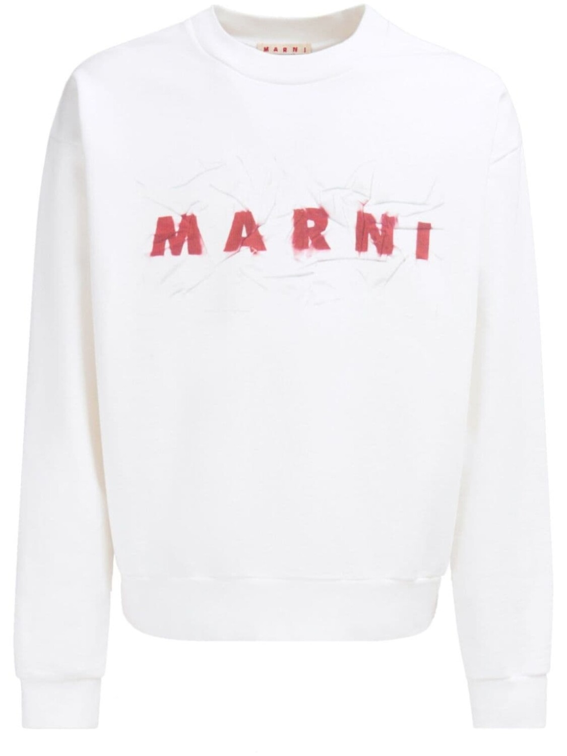 

Marni хлопковая толстовка с логотипом, белый