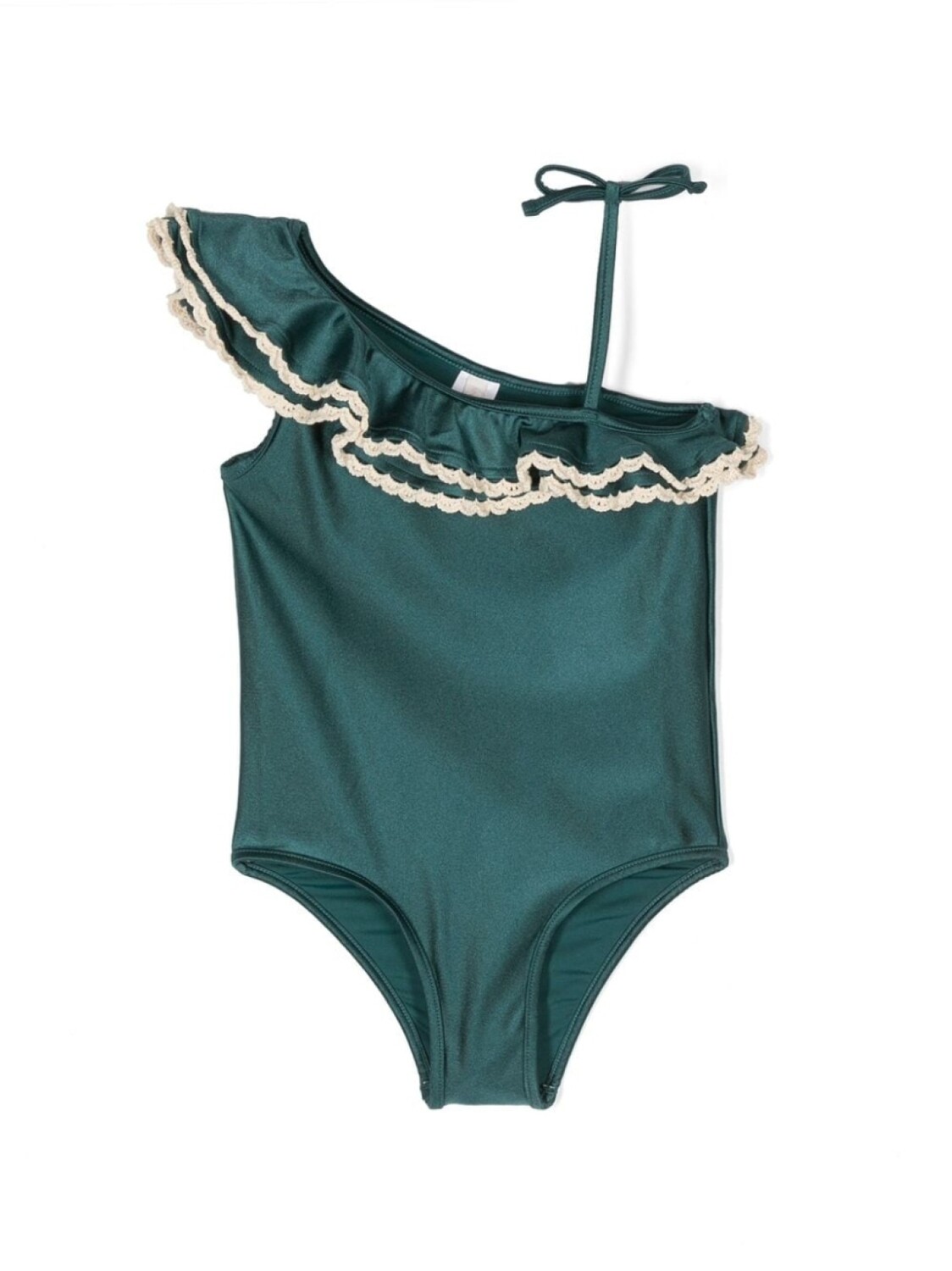 

ZIMMERMANN Kids купальник с оборками, зеленый