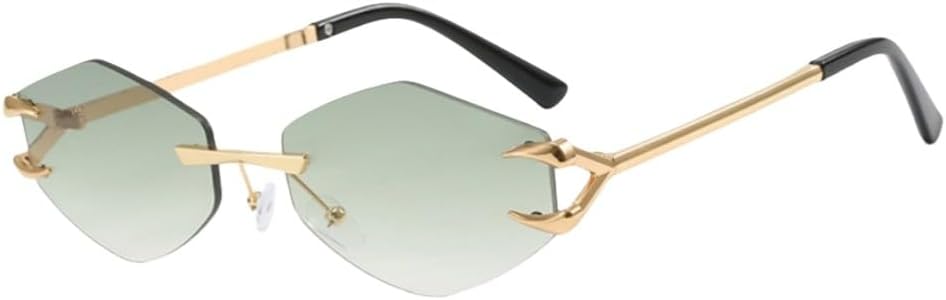 

Женские солнцезащитные очки с индивидуальной оправой, многоугольные солнцезащитные очки, повседневные, в стиле хип-хоп, модные, для активного отдыха, мужские очки с защитой от УФ-излучения UV400 UJNHGQ, Green