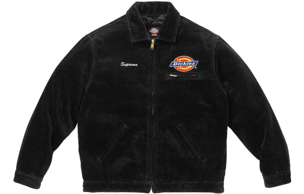 Рабочая куртка Dickies из вельвета Supreme, черный