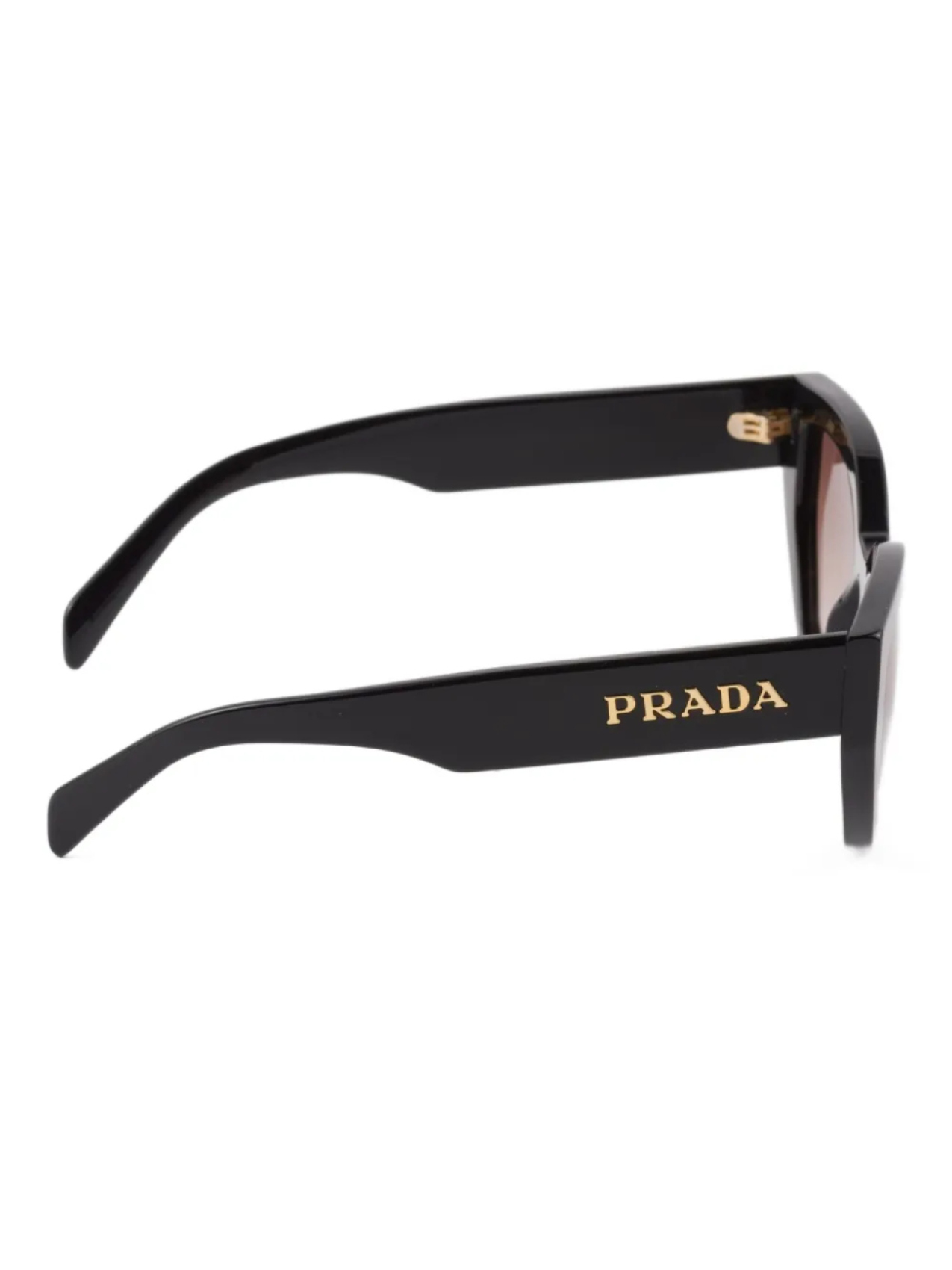 Prada Eyewear oversize-frame солнцезащитные очки, черный — фото 3