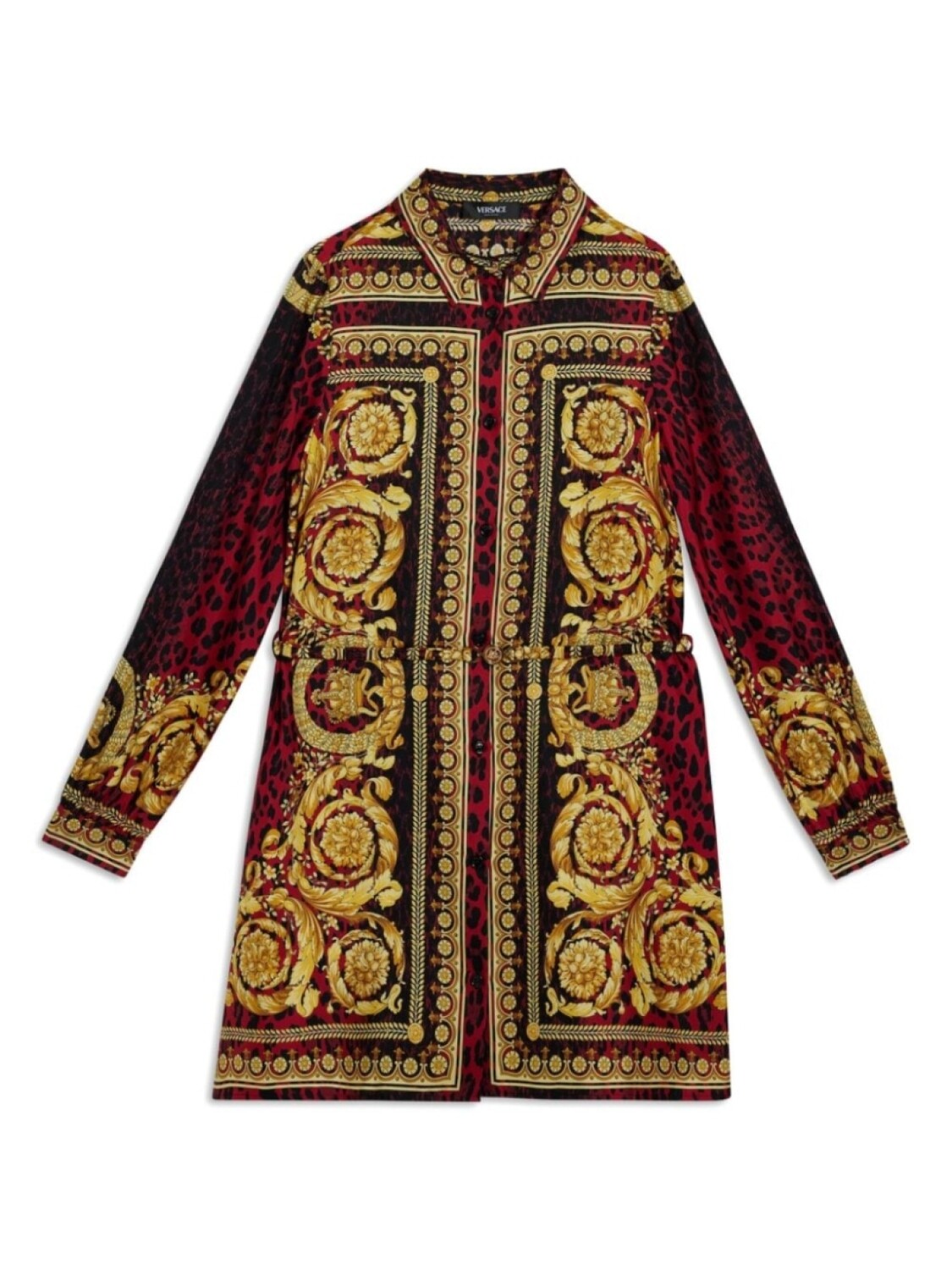 

Versace Kids платье с принтом в стиле барокко, красный
