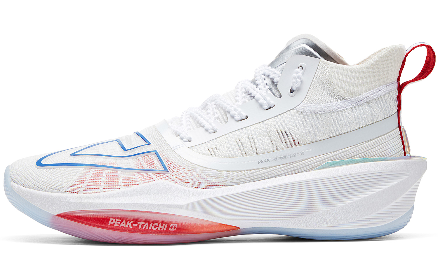 

Баскетбольные кроссовки мужские Mid Top All White PEAK