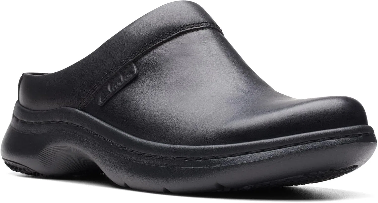 Женские сабо Clarks Clarkspro, Black Leather — фото 2