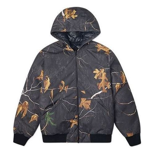 

Куртка real tree reversible jacket leaves printing 'black' Converse, черный