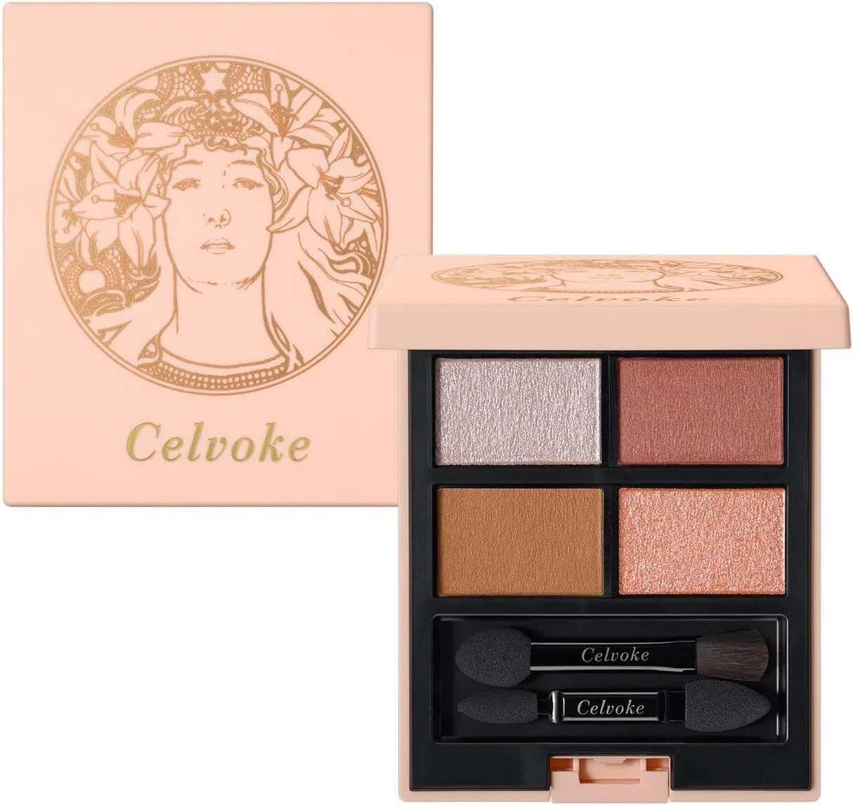 Тени для век Celvoke Vatique Eye Palette EX15 Sensual Gaze, 4 цвета