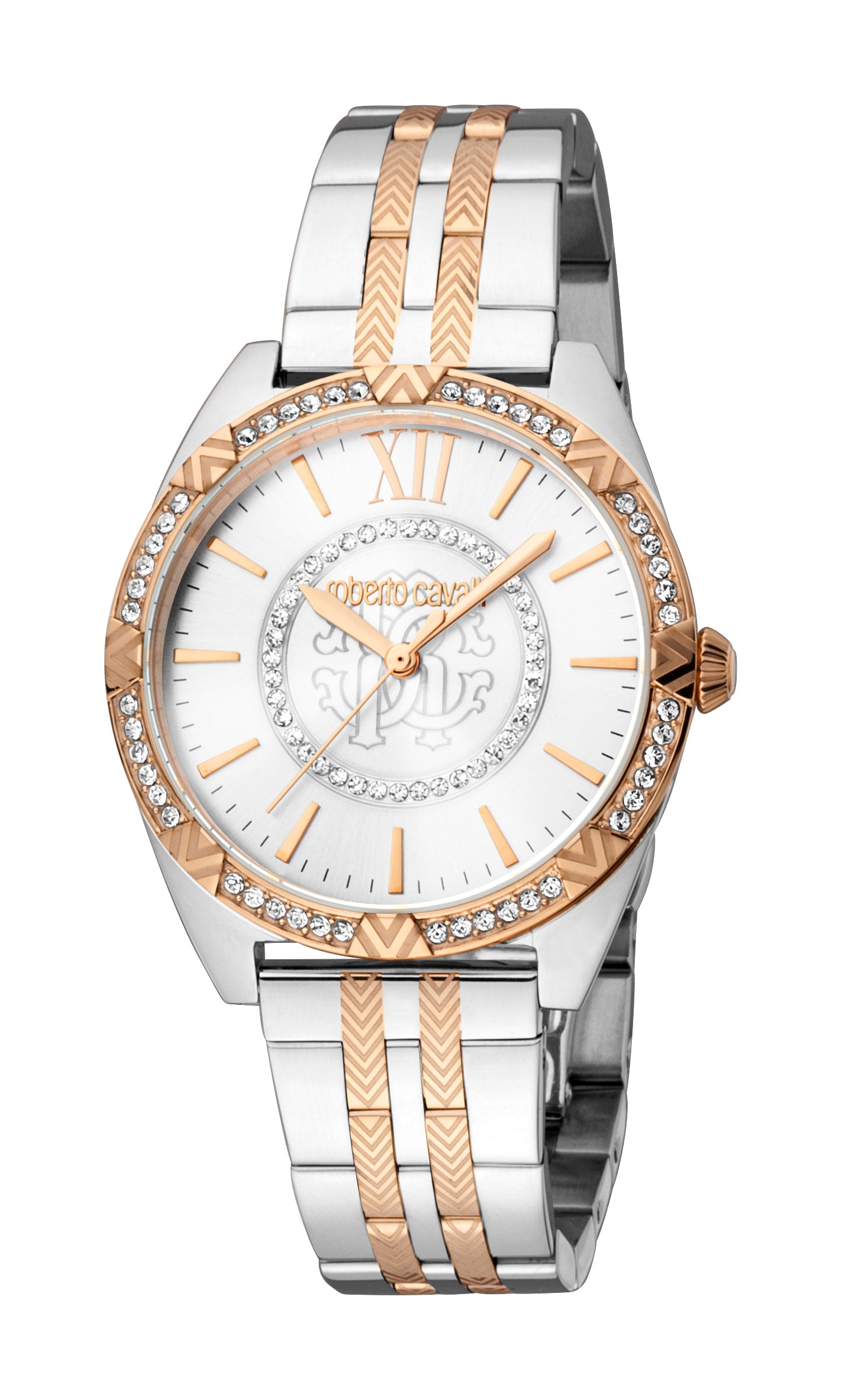 

Часы женские Roberto Cavalli, цвет two tone silver & rose gold