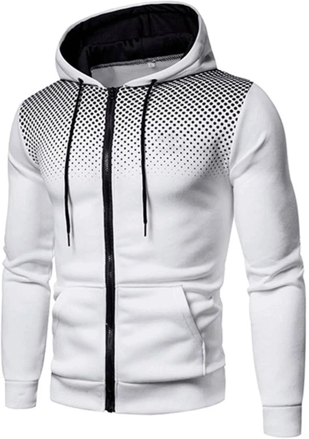 Мужская худи Casual в горошек Y2K Sport Western с капюшоном и кулиской