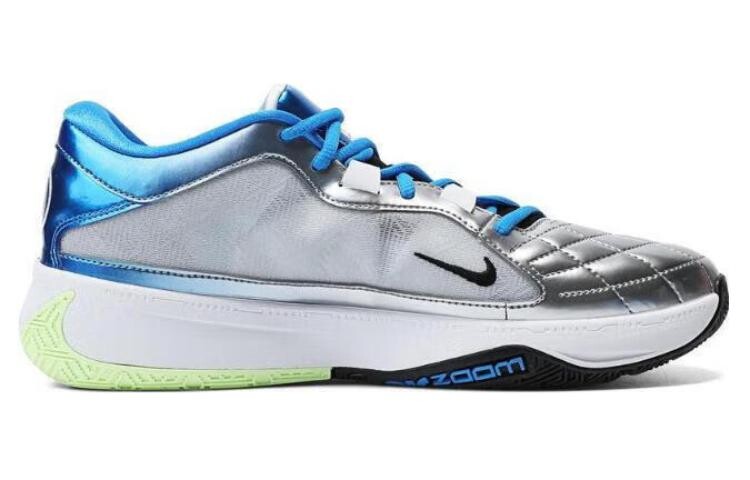 Мужские баскетбольные кроссовки Nike Freak 5, White/Blue — фото 2