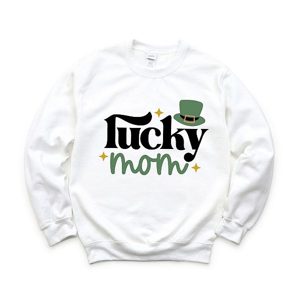 

Свитшот Lucky Mom Simply Sage Market, White