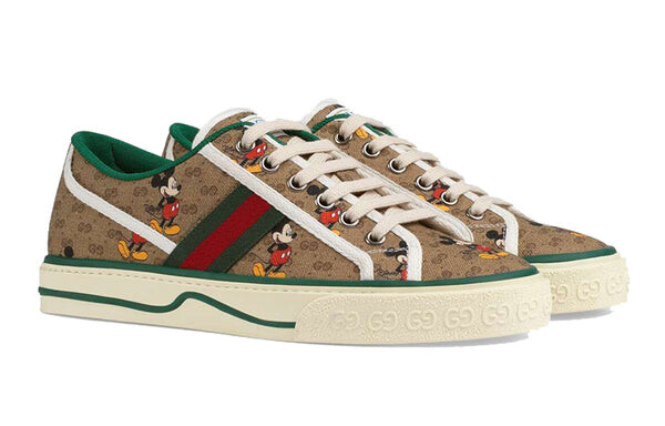 Кроссовки disney x tennis 1977 'mickey mouse' Gucci, коричневый — фото 3