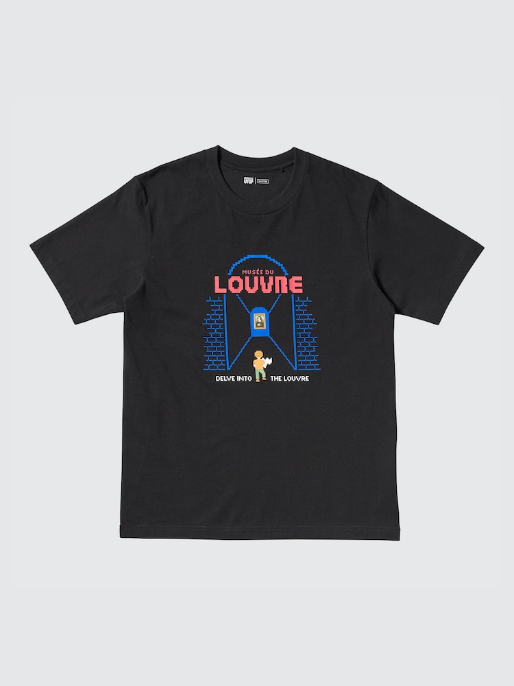 

Графическая футболка discoveries of the louvre ut Uniqlo, цвет 09 черный