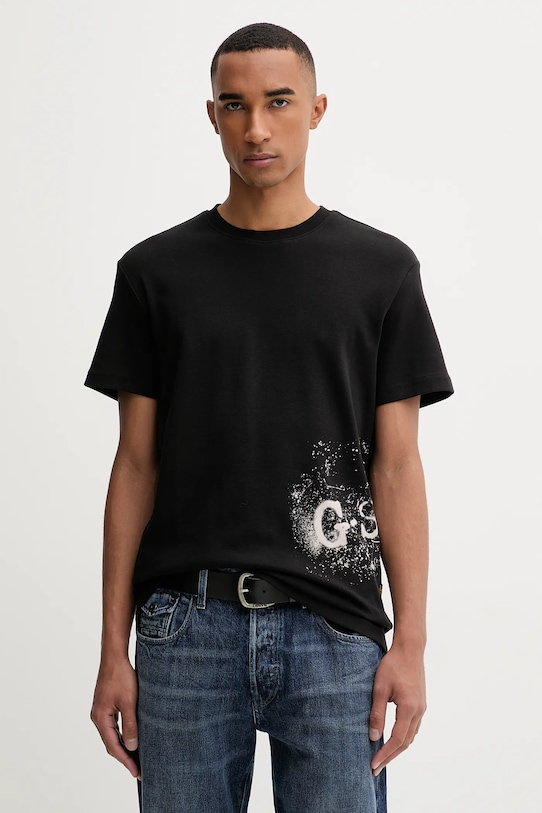 

Хлопковая футболка G-Star, черный