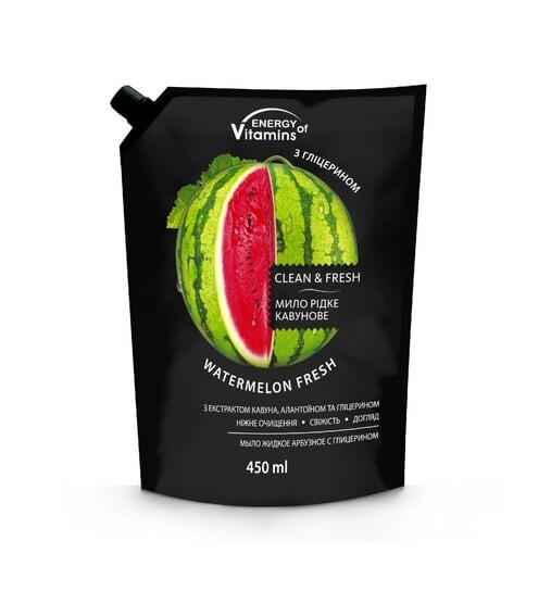 

Витамины, Жидкое мыло «Арбузная свежесть», 450 мл Energy Of, ENERGY OF VITAMINS