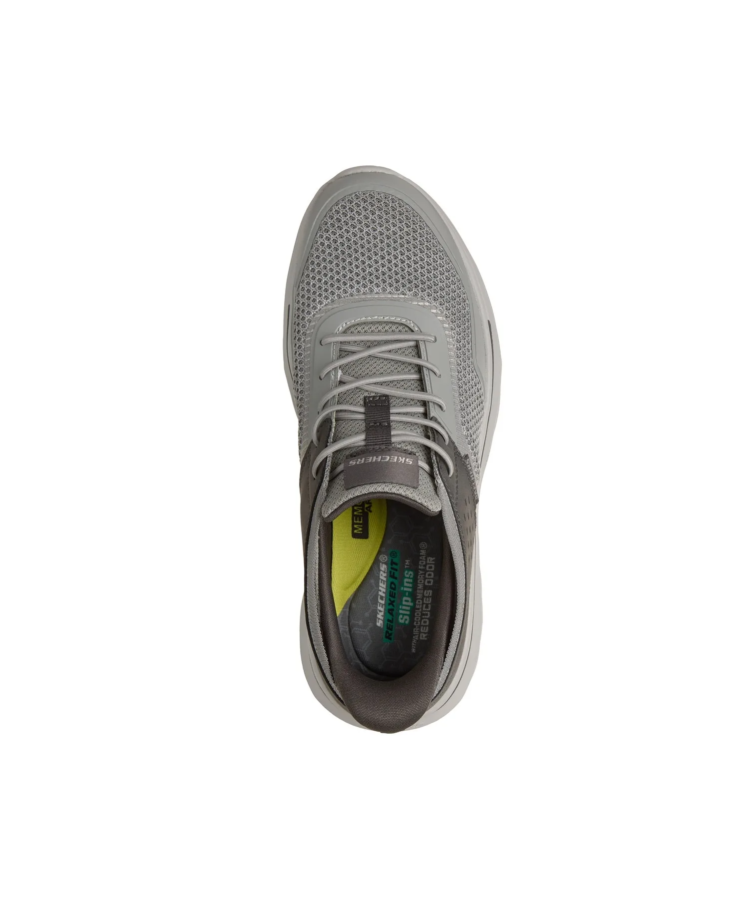 Мужские кроссовки без шнуровки Slip-ins Relaxed Fit SKECHERS серые — фото 2