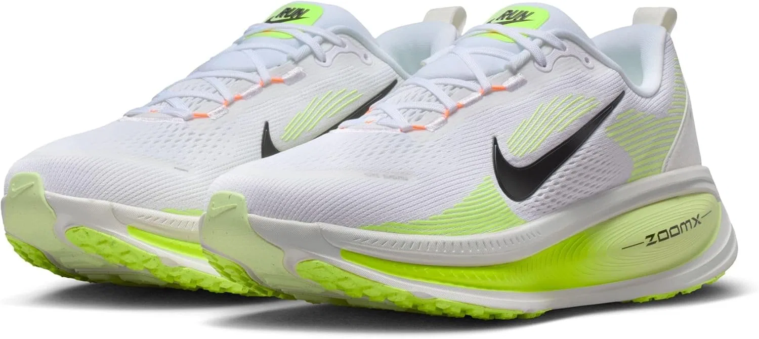 Мужские беговые кроссовки Nike Vomero HM6803, размер 18, White Black Volt Barely Volt — фото 2