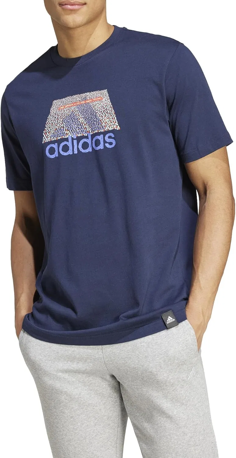 Футболка с графическим принтом adidas, Legend Ink — фото 4