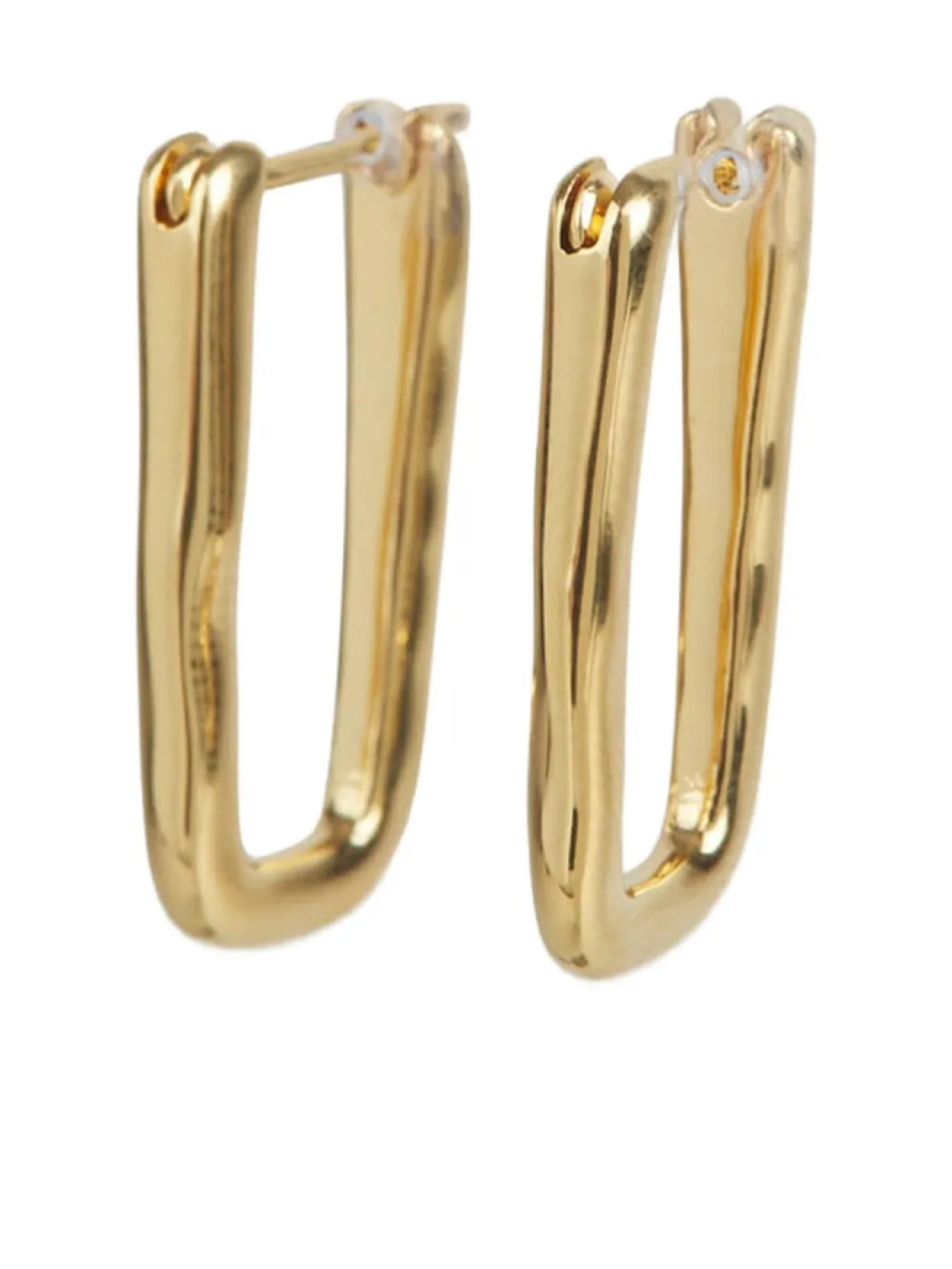 

Серьги с гравировкой логотипа Jil Sander, золотой