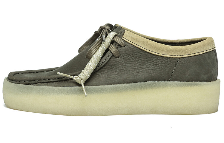 

Оригинальные уличные ботинки мужские темно-зеленые Clarks