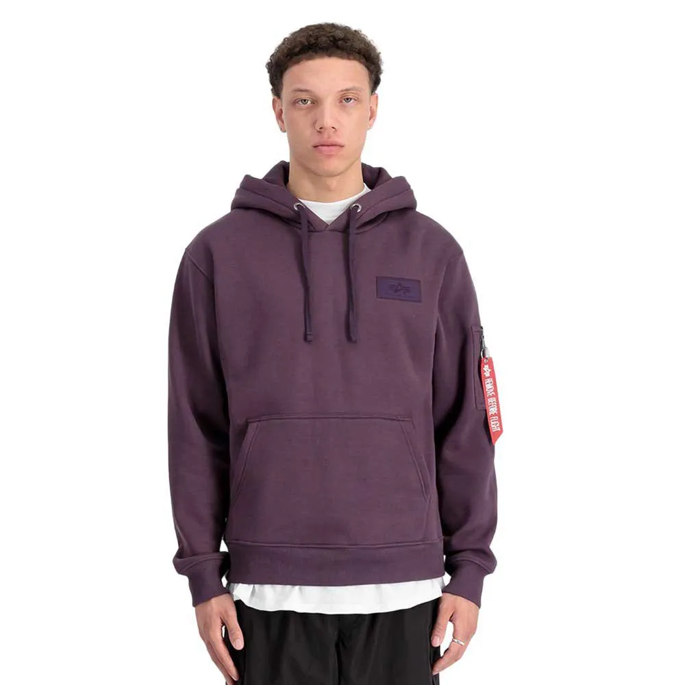 

Худи Alpha Industries Back Print, фиолетовый