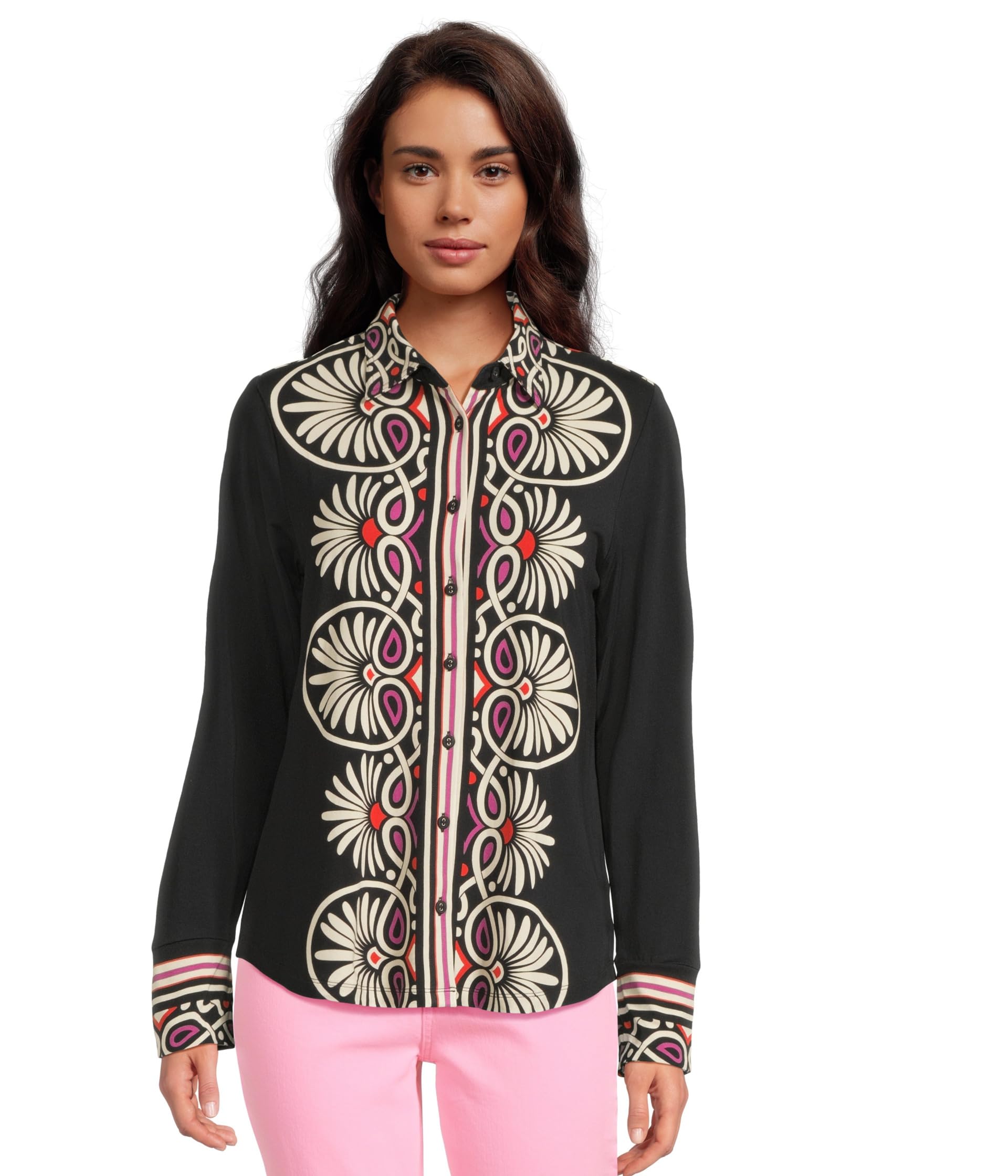 

Футболка Johnny Was The Janie Favorite Button Front Shirt, цвет Siera