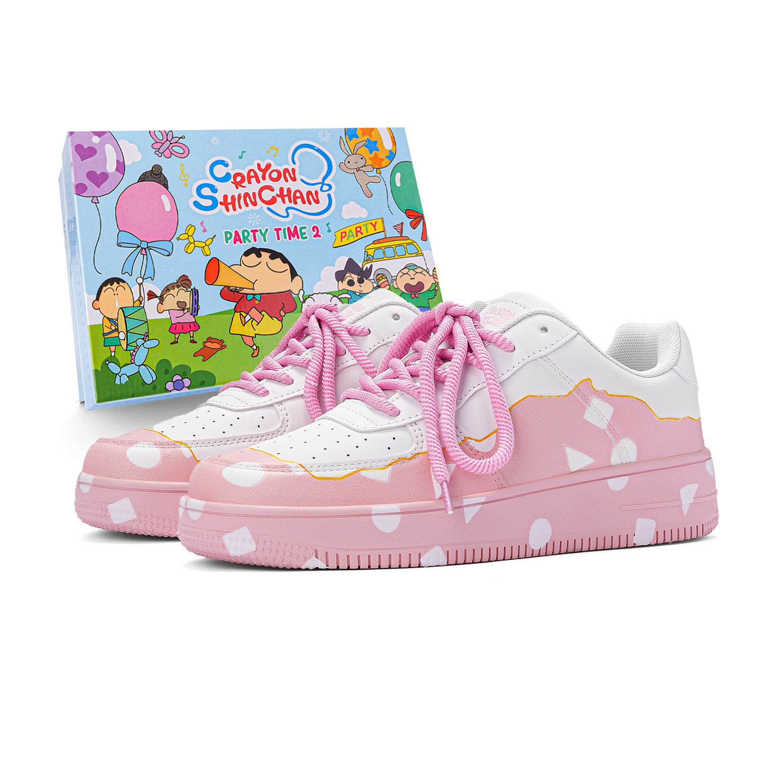 

Crayon Shinchan Баланс Легкие Высотные Низкие Скейтборд Кроссовки Унисекс - Розовый Цвет Сакуры Подарочный Набор Премиум, цвет Cherry Blossom Pink-Premium Gift Box Set