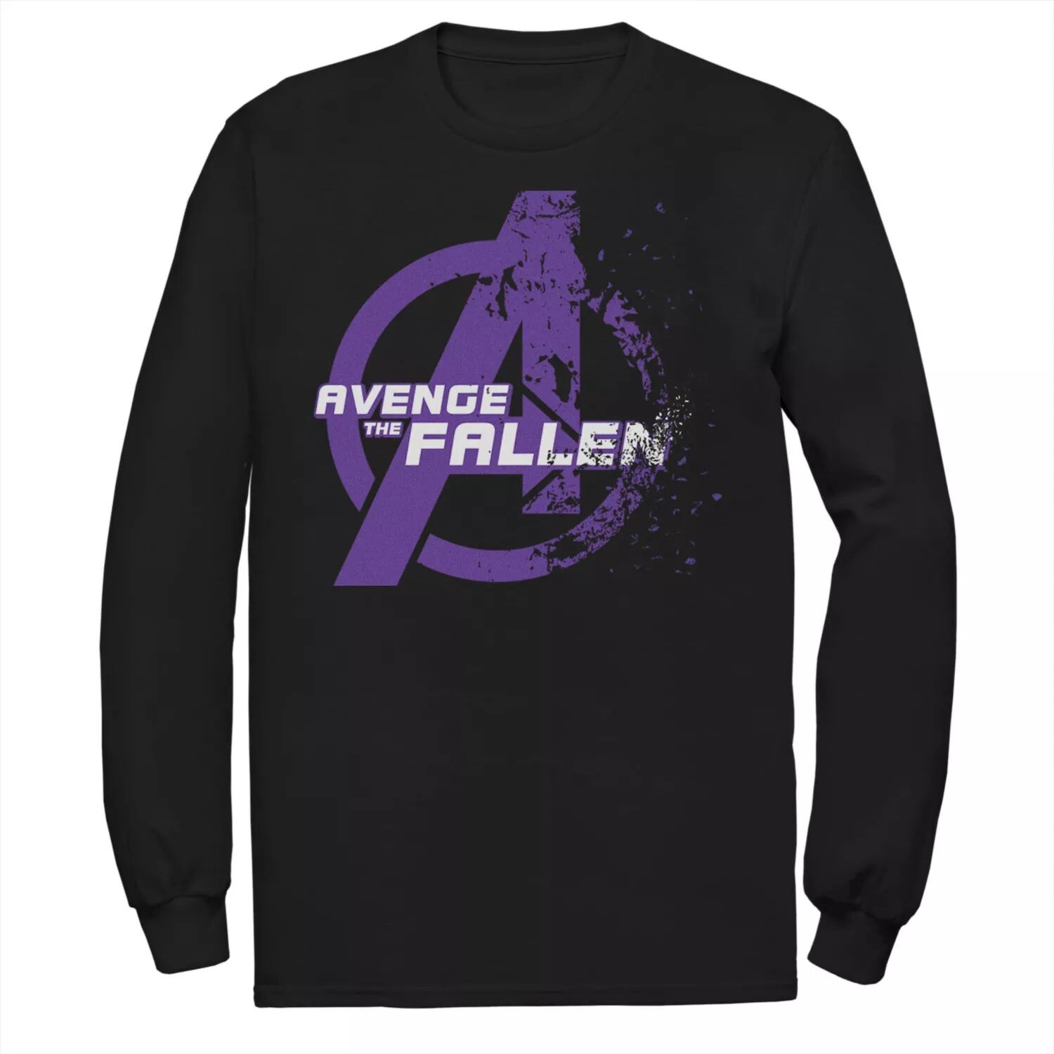 

Мужская футболка с длинным рукавом и графическим рисунком с логотипом Marvel Avengers Endgame Avenge The Fallen Fading