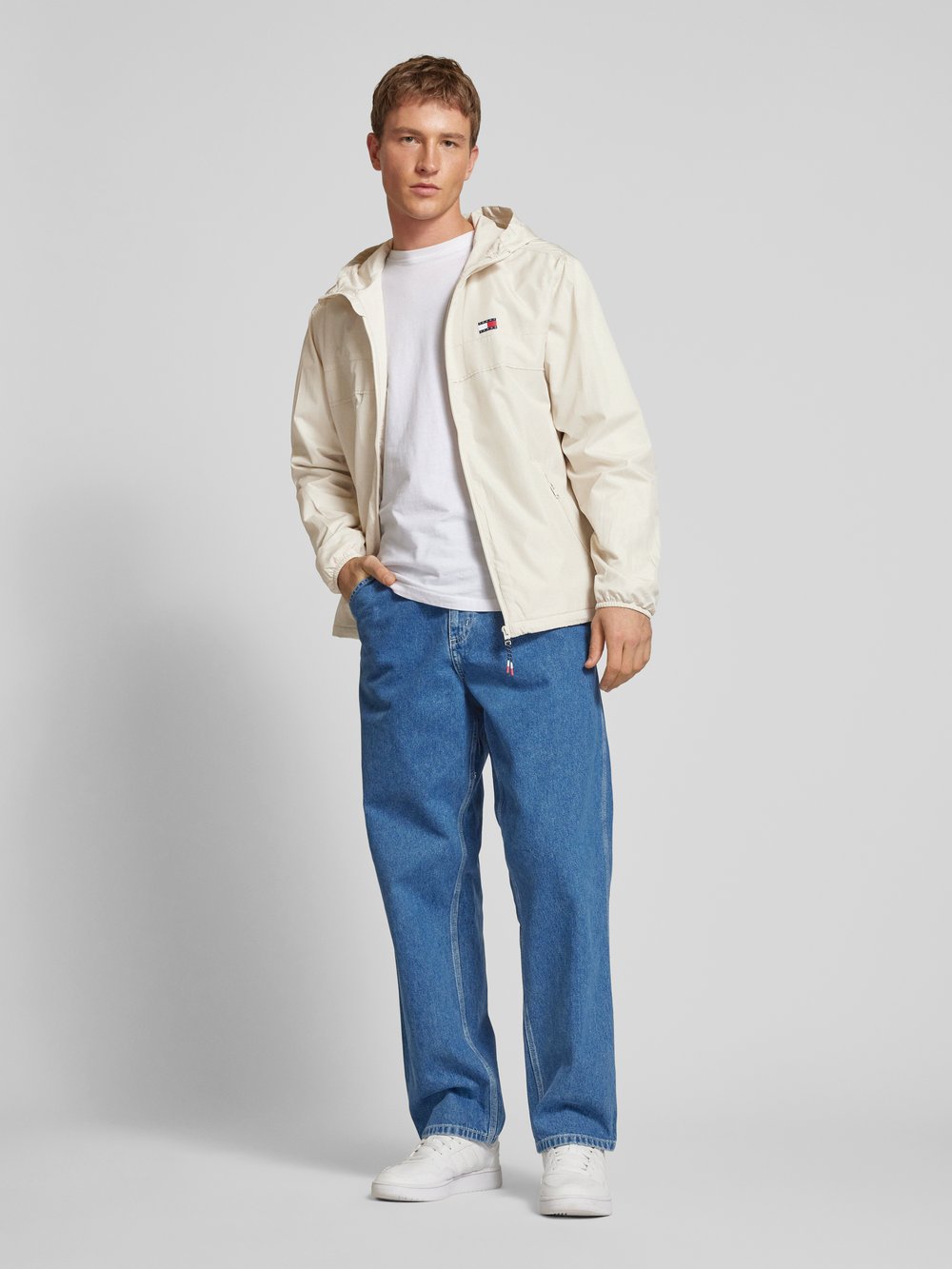 

Куртка с капюшоном Tommy Jeans, бежевый