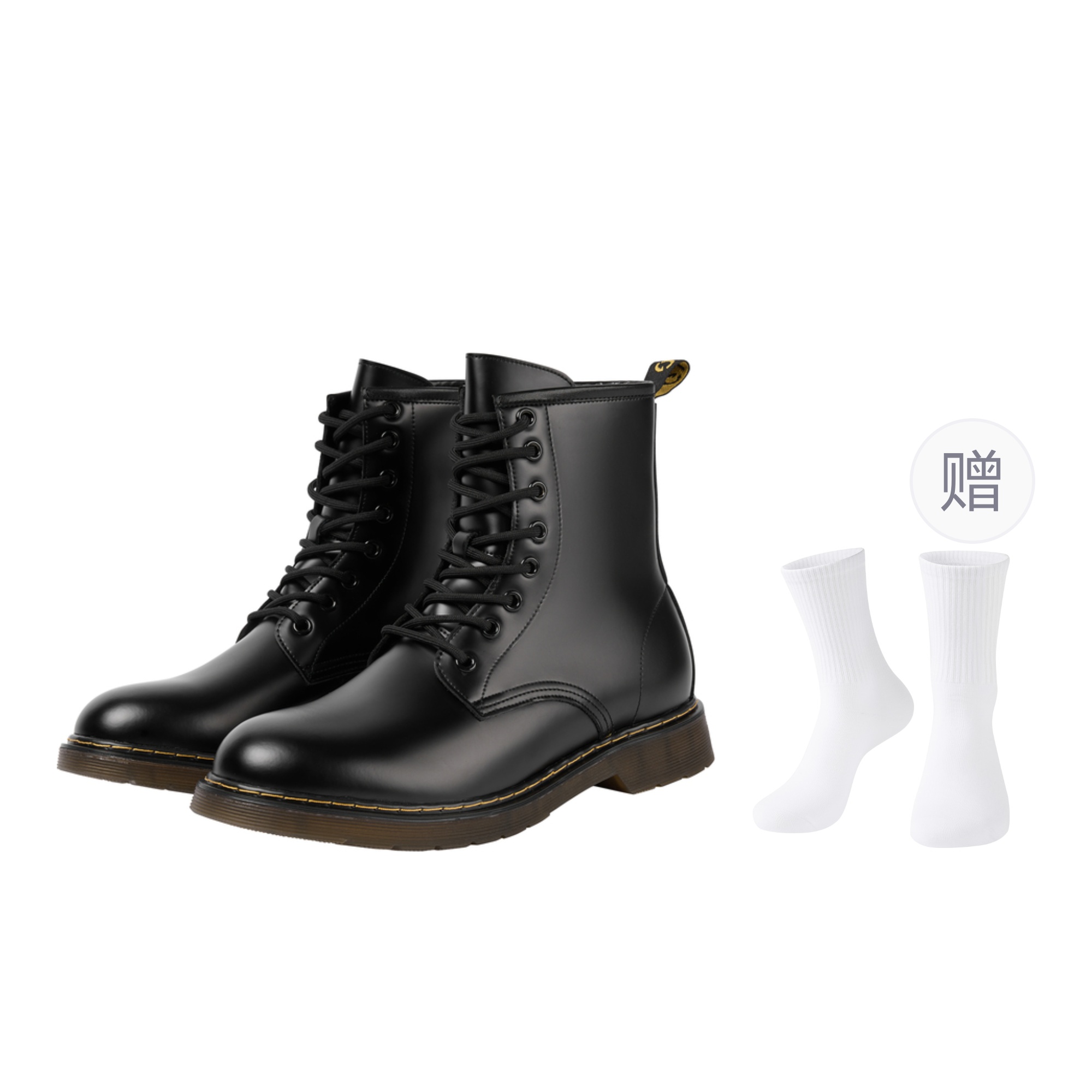 

GXG Мужские черные ботинки Martin с подарком, цвет Black (Gift Included)