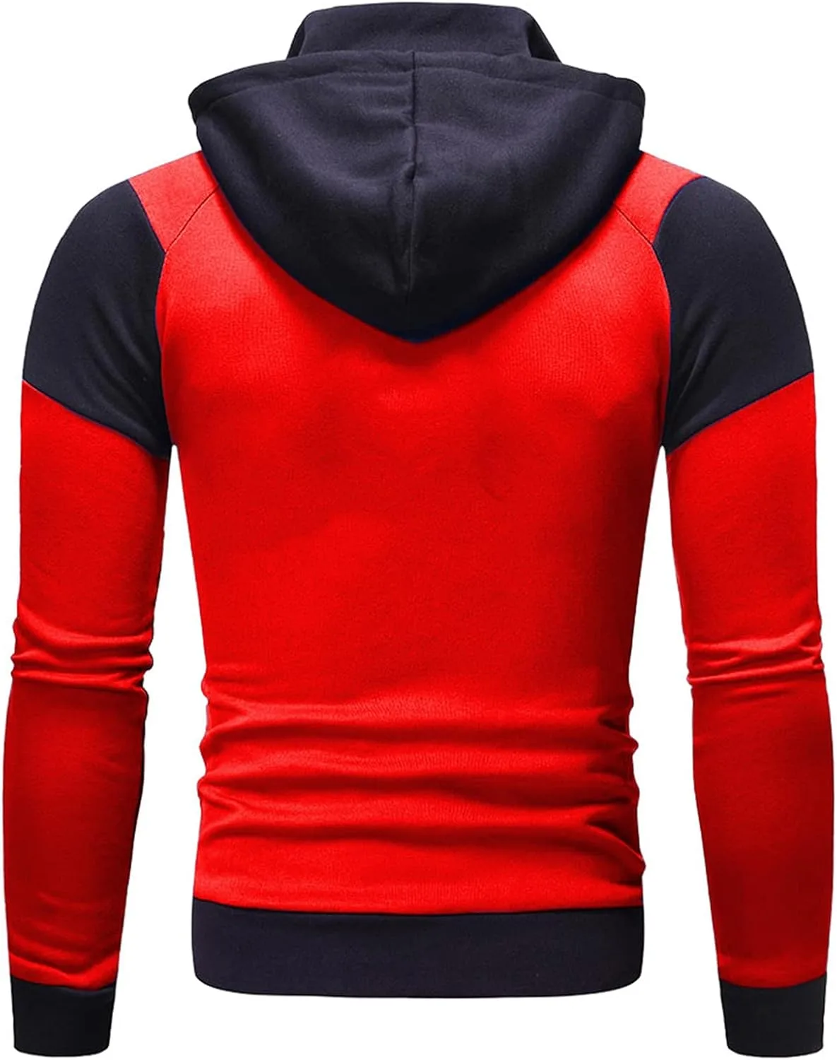 Мужская худи с молнией Slim Fit Color Block — фото 4