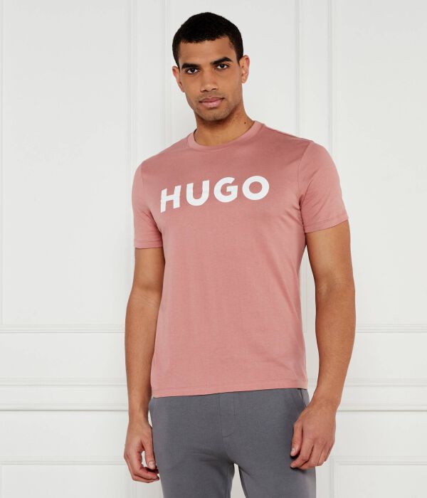 

Футболка синего цвета Regular fit Hugo, розовый
