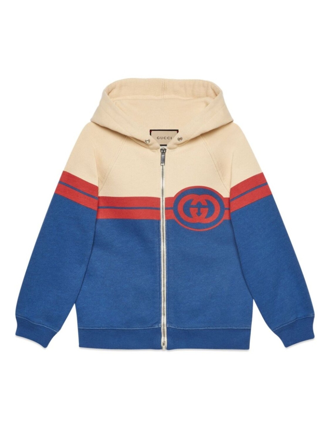 

Gucci Kids худи с логотипом GG, синий