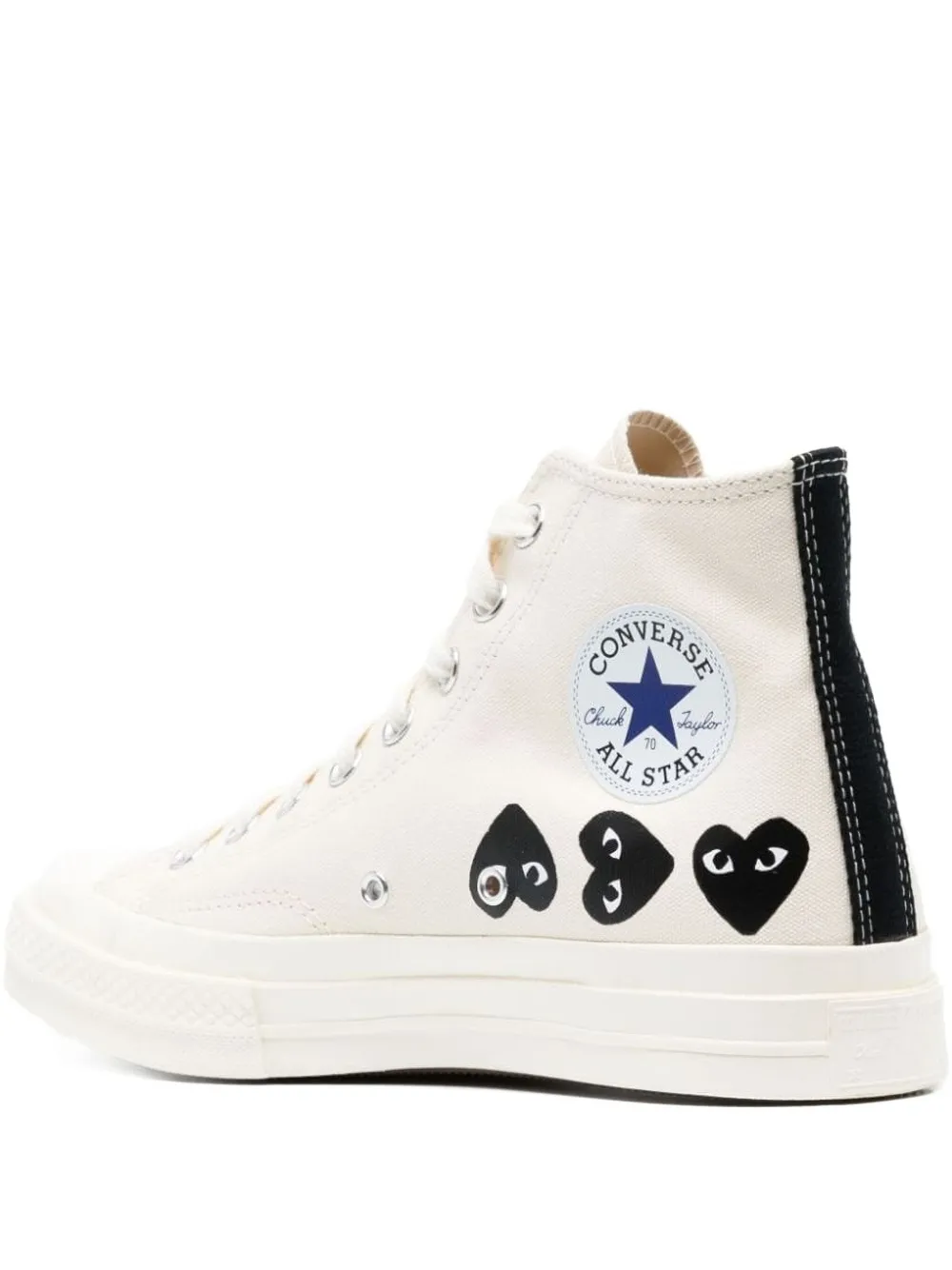 Высокие кеды Chuck 70 Multi Heart Comme Des Garçons Play x Converse, нейтральный — фото 3