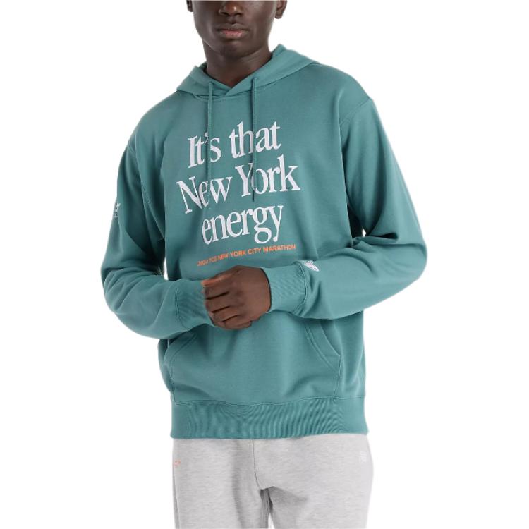 

New Balance Толстовка с капюшоном French Terry с принтом NYC Marathon мужская green