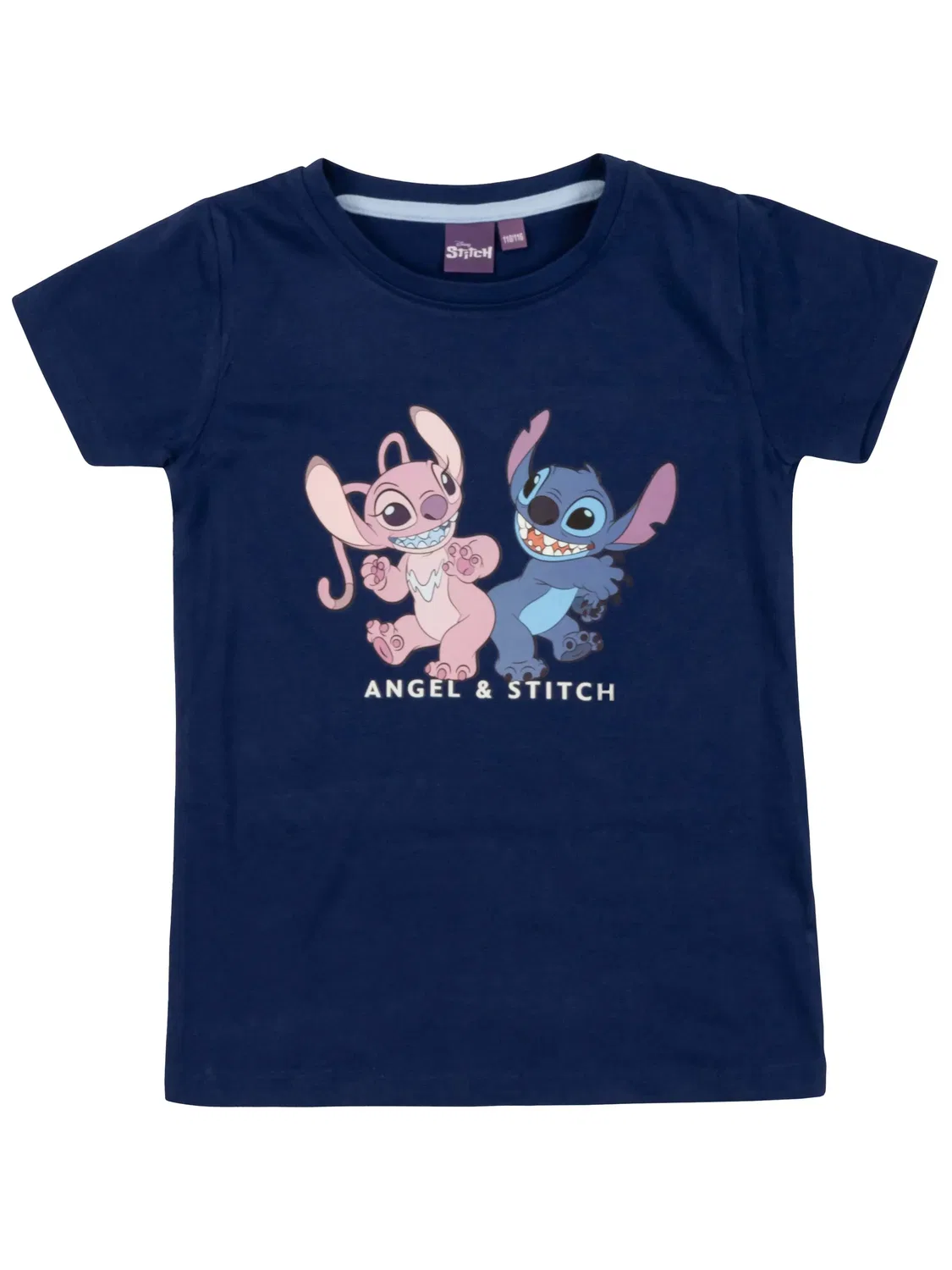 Пижама детская с принтом Angel & Stitch, Lilo & Stitch, синий — фото 4