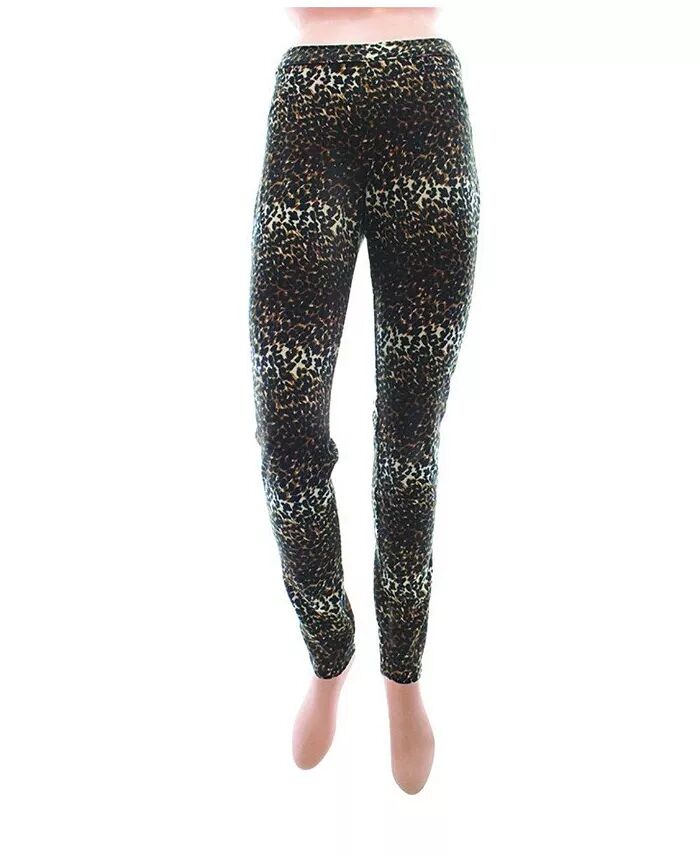 

Женские леггинсы Leopareina Royal Leopard из хлопковой смеси MeMoi, черный