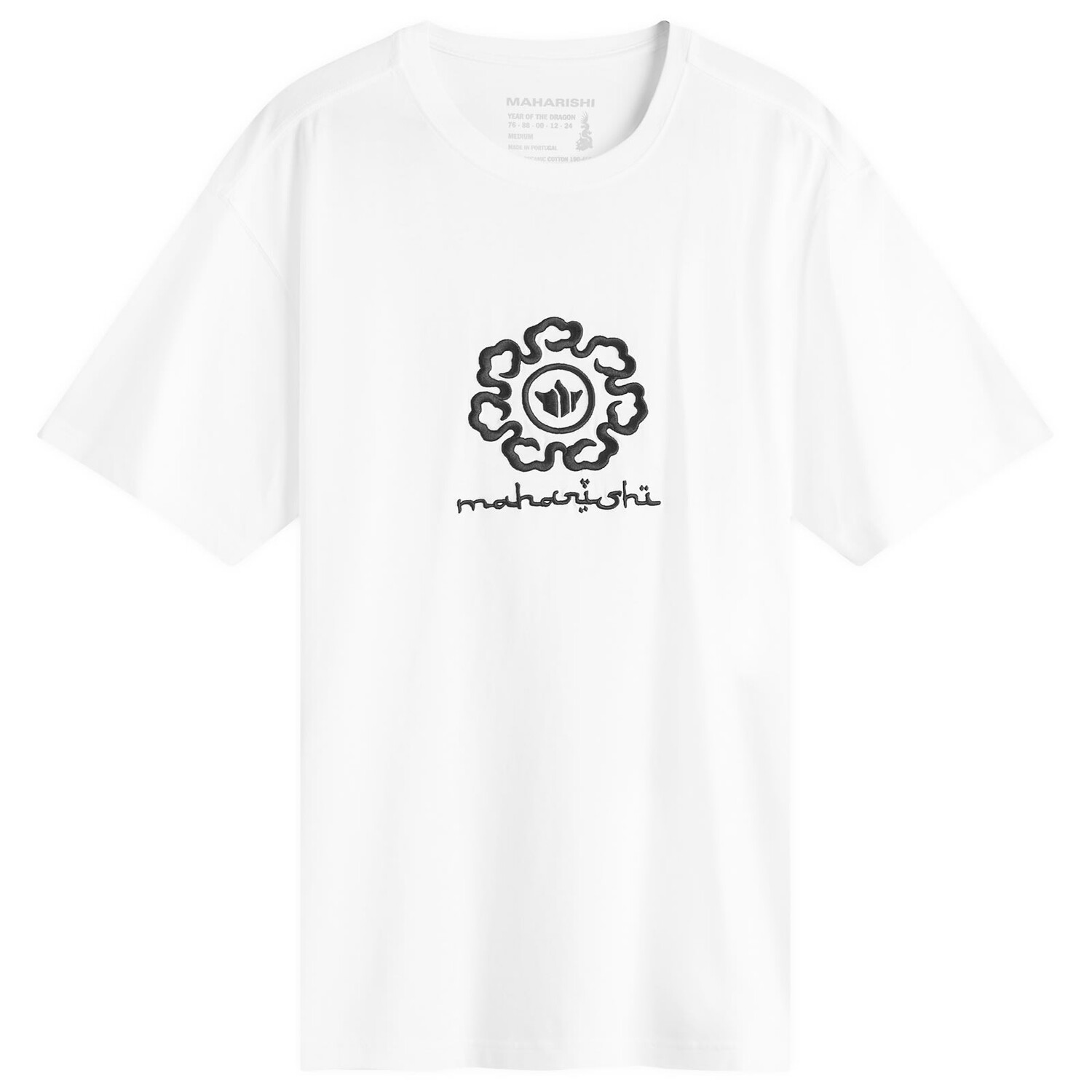 

Футболка Maharishi Spiral Temple T-Shirt, белый