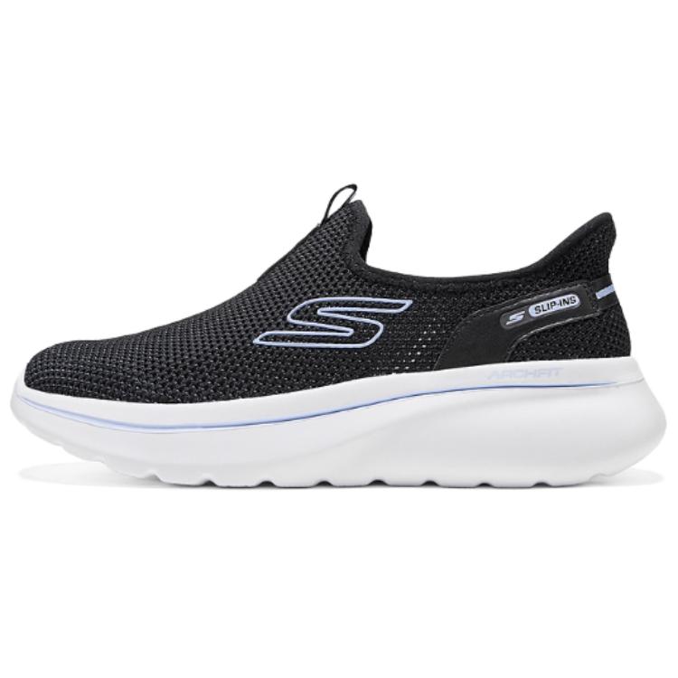 Мужские износостойкие прогулочные туфли GO WALK Skechers, черный синий — фото 3
