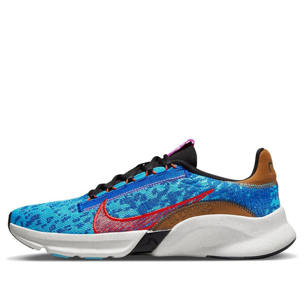 

Кроссовки superrep go 3 next nature flyknit 'game royal picante red' Nike, синий
