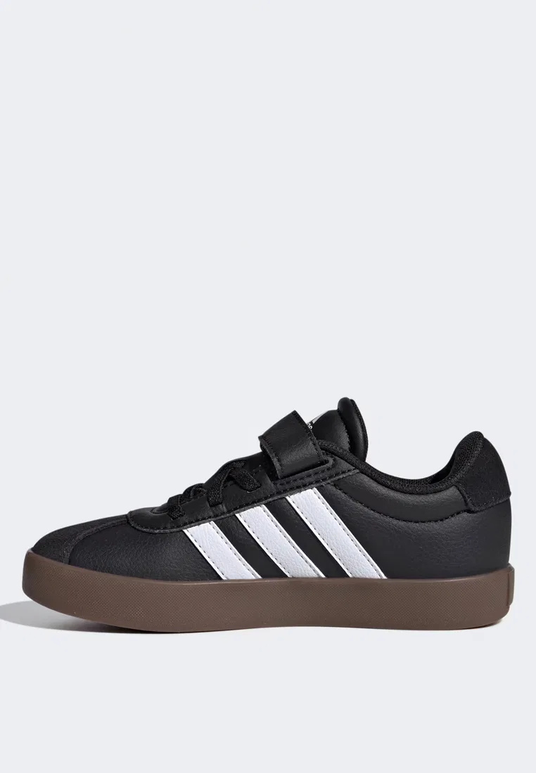 Детские кроссовки для скейтбординга VL Court 3.0, Vans Adidas, белый/черный — фото 4