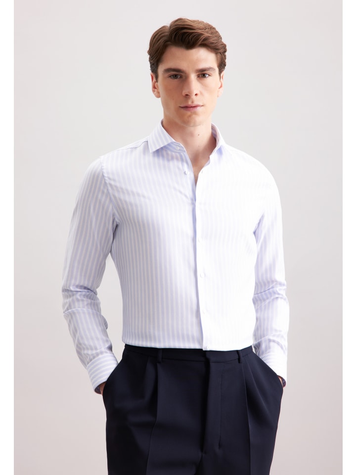 

Рубашка делового кроя светло-голубого цвета Seidensticker