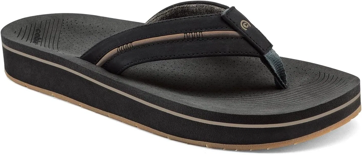 Мужские шлепанцы Cobian Ponto Rise из искусственной кожи, Black