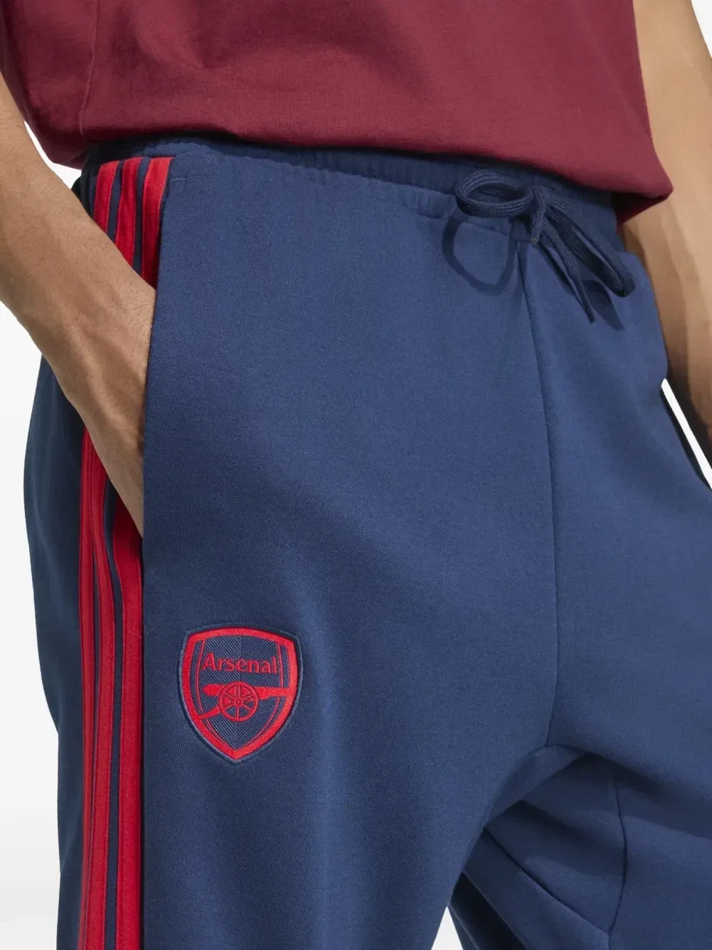 Спортивные брюки Adidas Arsenal с логотипом-нашивкой, синий — фото 3
