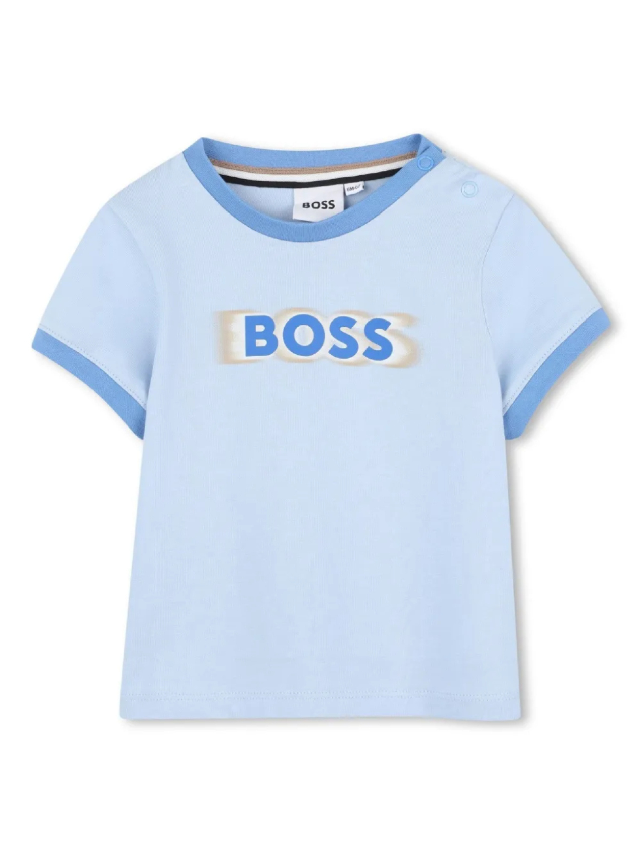 

Футболка с логотипом BOSS Kidswear, синий